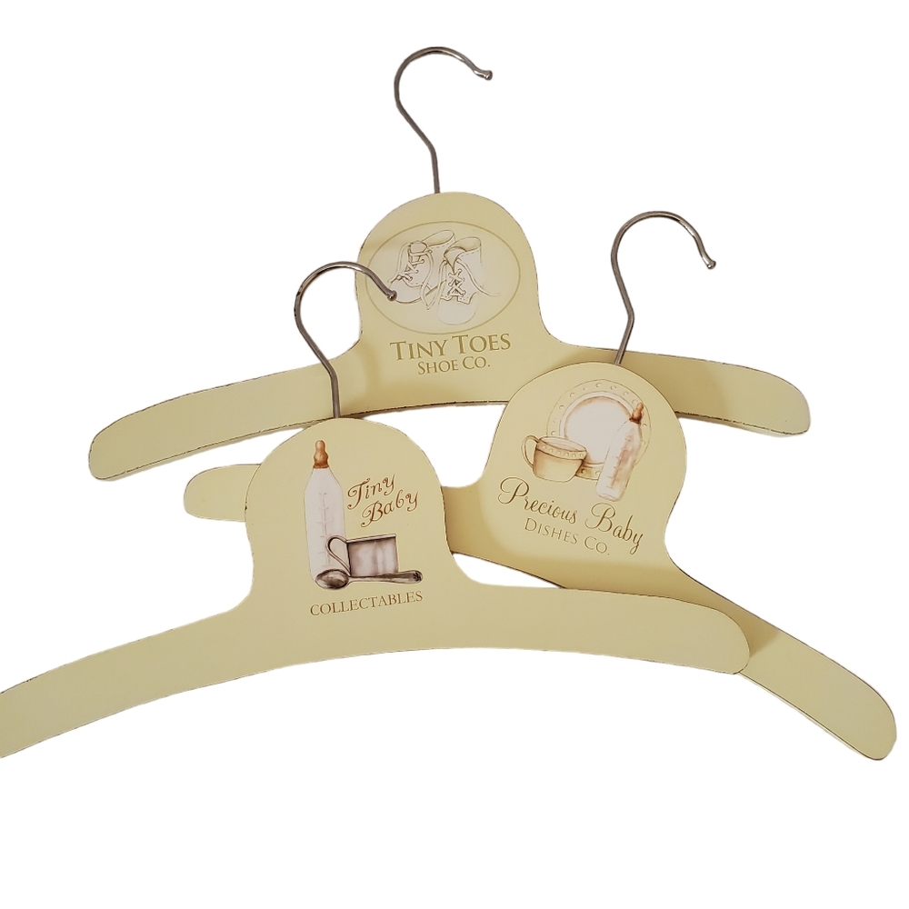 Set of 3 Wooden Baby Hangers
